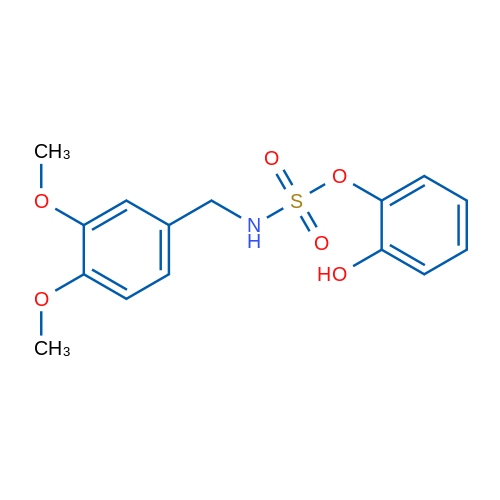 2-Hydroxyphenyl N-[(3,4-dimethoxyphenyl)methyl]sulfamate 1g