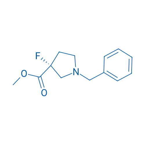Methyl (R)-1-benzyl-3-fluoropyrrolidine-3-carboxylate 250mg
