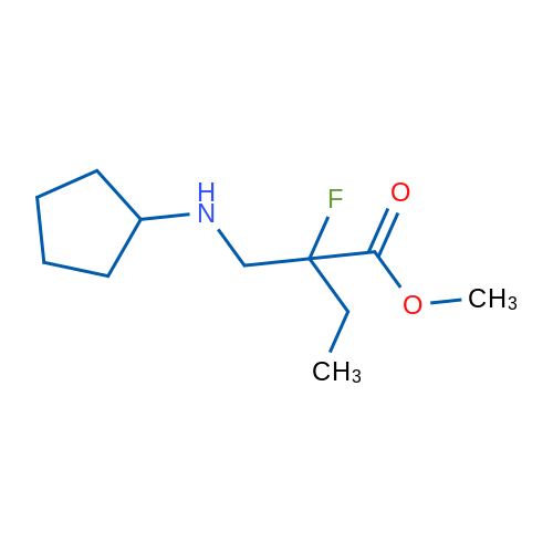 Methyl 2-((cyclopentylamino)methyl)-2-fluorobutanoate 1g