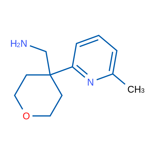 (4-(6-Methylpyridin-2-yl)tetrahydro-2H-pyran-4-yl)methanamine 1g