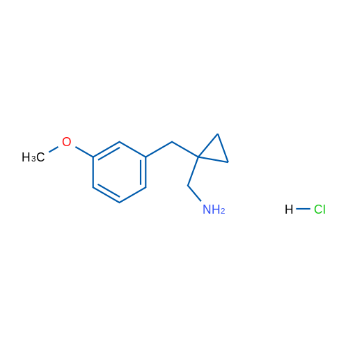 (1-(3-Methoxybenzyl)cyclopropyl)methanamine hydrochloride 1g
