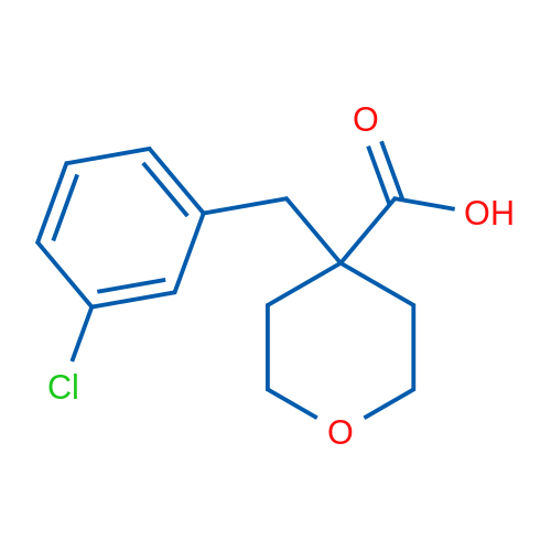 4-(3-Chlorobenzyl)tetrahydro-2H-pyran-4-carboxylic acid 1g