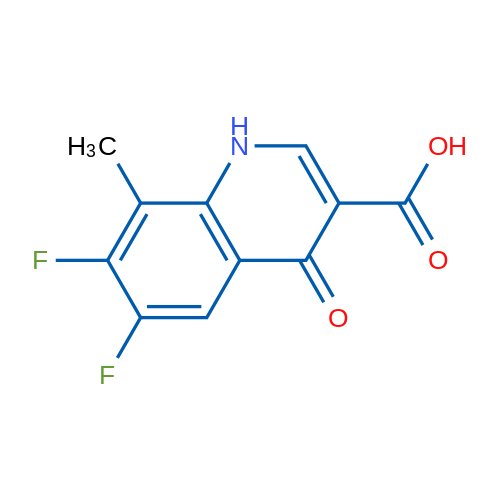 6,7-Difluoro-8-methyl-4-oxo-1,4-dihydroquinoline-3-carboxylic acid 1g