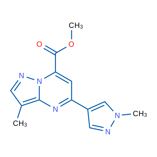 Methyl 3-methyl-5-(1-methyl-1H-pyrazol-4-yl)pyrazolo[1,5-a]pyrimidine-7-carboxylate 1g