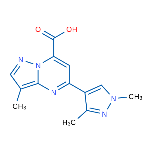 5-(1,3-Dimethyl-1H-pyrazol-4-yl)-3-methylpyrazolo[1,5-a]pyrimidine-7-carboxylic acid 1g