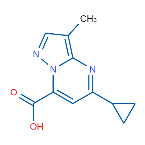 5-Cyclopropyl-3-methylpyrazolo[1,5-a]pyrimidine-7-carboxylic acid 1g