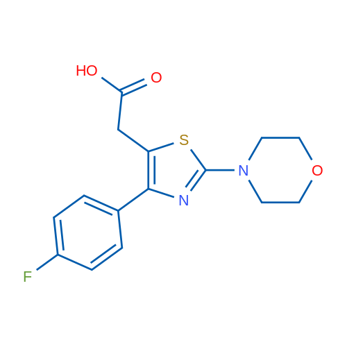 2-(4-(4-Fluorophenyl)-2-morpholinothiazol-5-yl)acetic acid 1g