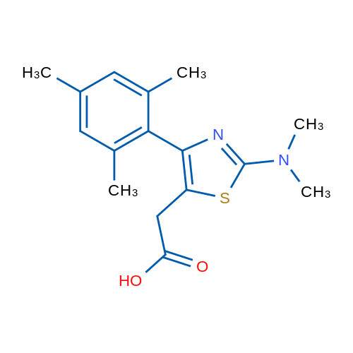 2-(2-(Dimethylamino)-4-mesitylthiazol-5-yl)acetic acid 5g