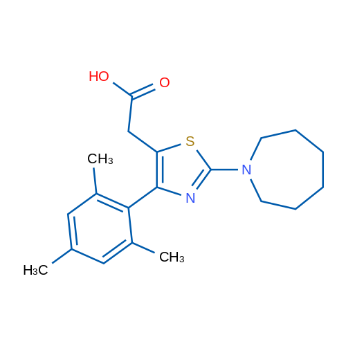 2-(2-(Azepan-1-yl)-4-mesitylthiazol-5-yl)acetic acid 5g