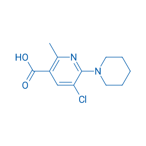 5-Chloro-2-methyl-6-(piperidin-1-yl)nicotinic acid 1g