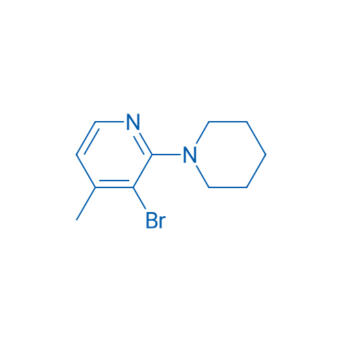 3-Bromo-4-methyl-2-(piperidin-1-yl)pyridine 1g