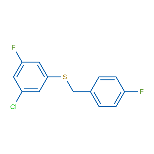 (3-Chloro-5-fluorophenyl)(4-fluorobenzyl)sulfane 1g