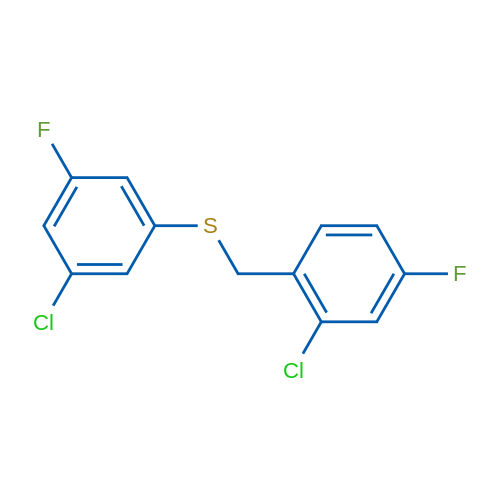 (2-Chloro-4-fluorobenzyl)(3-chloro-5-fluorophenyl)sulfane 1g