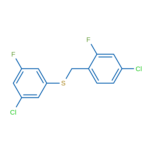 (4-Chloro-2-fluorobenzyl)(3-chloro-5-fluorophenyl)sulfane 1g
