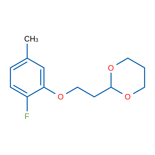2-(2-(2-Fluoro-5-methylphenoxy)ethyl)-1,3-dioxane 1g