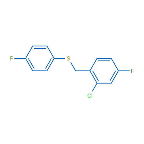 (2-Chloro-4-fluorobenzyl)(4-fluorophenyl)sulfane 1g