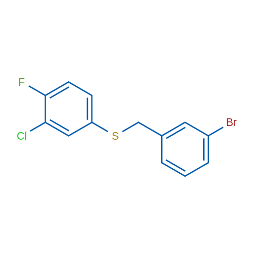 (3-Bromobenzyl)(3-chloro-4-fluorophenyl)sulfane 1g