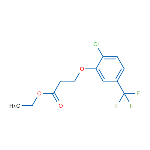 Ethyl 3-(2-chloro-5-(trifluoromethyl)phenoxy)propanoate 1g