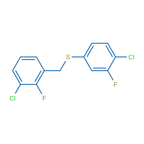 (3-Chloro-2-fluorobenzyl)(4-chloro-3-fluorophenyl)sulfane 1g