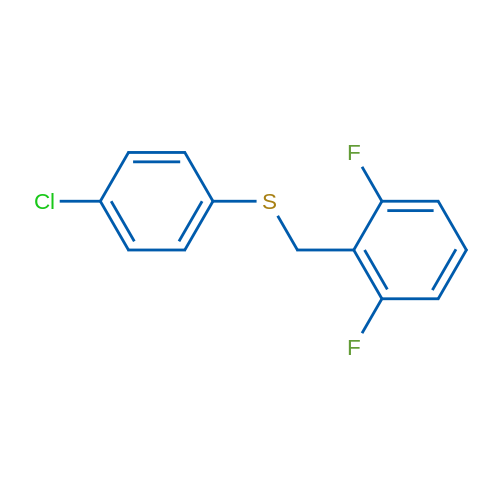 (4-Chlorophenyl)(2,6-difluorobenzyl)sulfane 1g