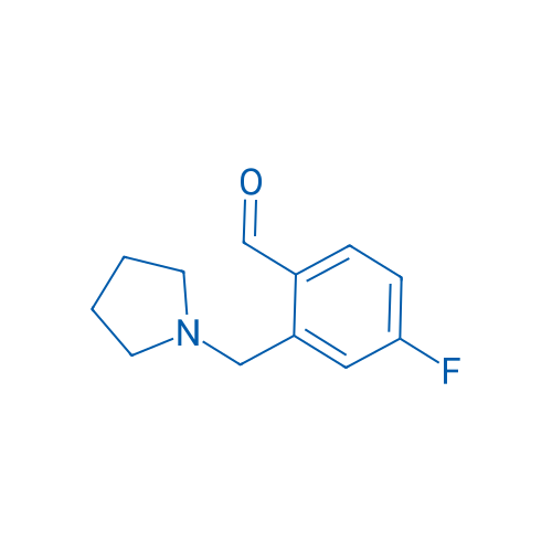 4-Fluoro-2-(pyrrolidin-1-ylmethyl)benzaldehyde 5g