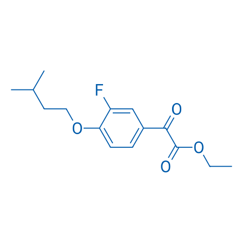 Ethyl 2-(3-fluoro-4-(isopentyloxy)phenyl)-2-oxoacetate 1g