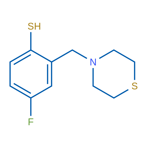 4-Fluoro-2-(thiomorpholinomethyl)benzenethiol 1g