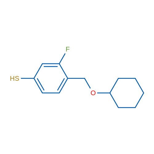4-((Cyclohexyloxy)methyl)-3-fluorobenzenethiol 1g