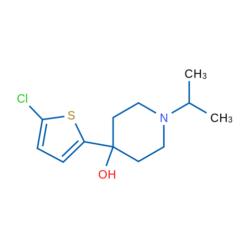 4-(5-Chlorothiophen-2-yl)-1-isopropylpiperidin-4-ol 1g