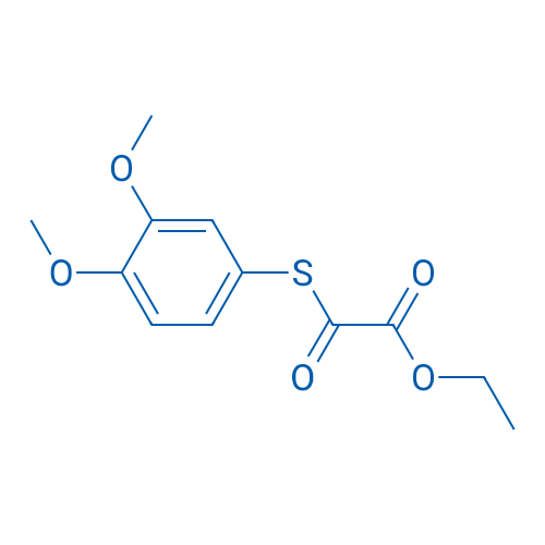 Ethyl 2-((3,4-dimethoxyphenyl)thio)-2-oxoacetate 1g
