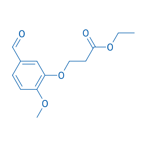 Ethyl 3-(5-formyl-2-methoxyphenoxy)propanoate 1g