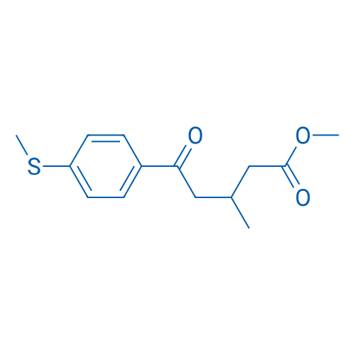 Methyl 3-methyl-5-(4-(methylthio)phenyl)-5-oxopentanoate 1g