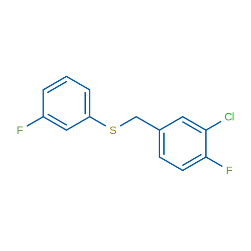 (3-Chloro-4-fluorobenzyl)(3-fluorophenyl)sulfane 1g