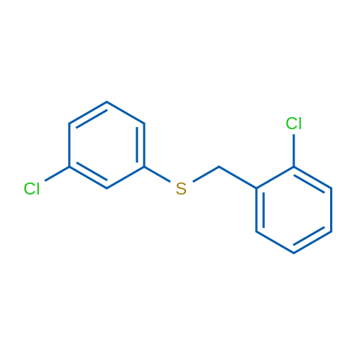 (2-Chlorobenzyl)(3-chlorophenyl)sulfane 1g