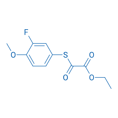 Ethyl 2-((3-fluoro-4-methoxyphenyl)thio)-2-oxoacetate 1g