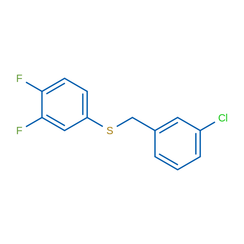 (3-Chlorobenzyl)(3,4-difluorophenyl)sulfane 1g