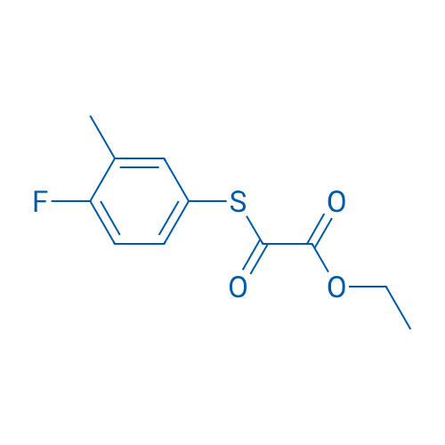 Ethyl 2-((4-fluoro-3-methylphenyl)thio)-2-oxoacetate 1g