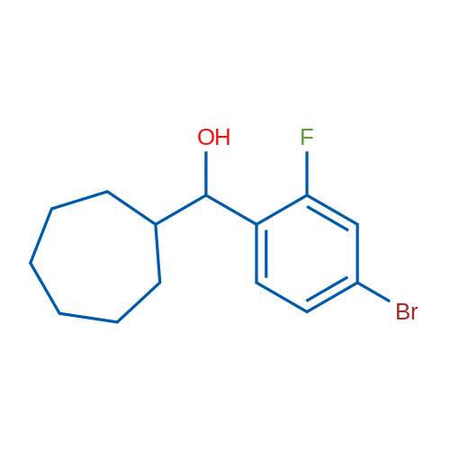 (4-Bromo-2-fluorophenyl)(cycloheptyl)methanol 1g