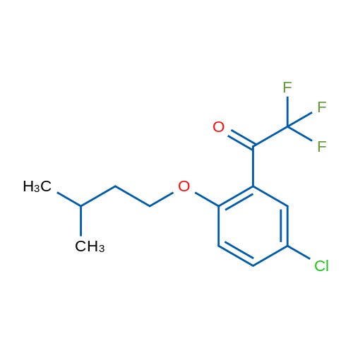 1-(5-Chloro-2-(isopentyloxy)phenyl)-2,2,2-trifluoroethanone 1g