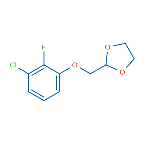 2-((3-Chloro-2-fluorophenoxy)methyl)-1,3-dioxolane 1g