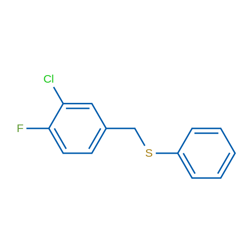 (3-Chloro-4-fluorobenzyl)(phenyl)sulfane 1g