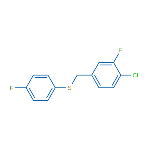 (4-Chloro-3-fluorobenzyl)(4-fluorophenyl)sulfane 1g