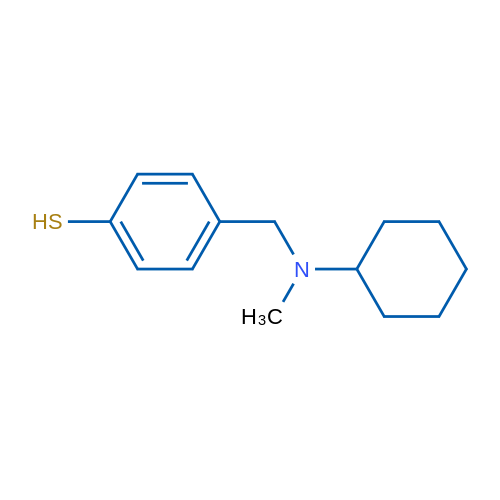 4-((Cyclohexyl(methyl)amino)methyl)benzenethiol 1g