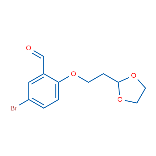 2-(2-(1,3-Dioxolan-2-yl)ethoxy)-5-bromobenzaldehyde 1g