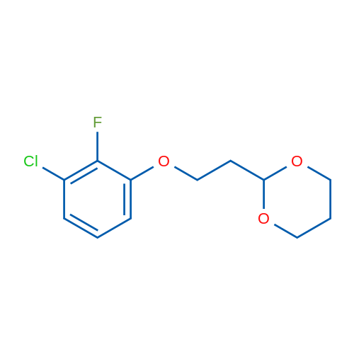 2-(2-(3-Chloro-2-fluorophenoxy)ethyl)-1,3-dioxane 1g