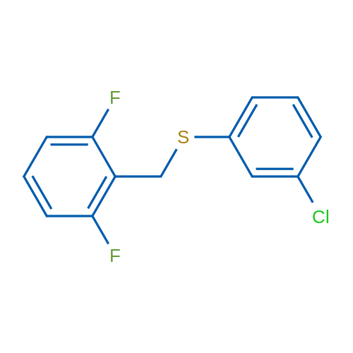 (3-Chlorophenyl)(2,6-difluorobenzyl)sulfane 1g