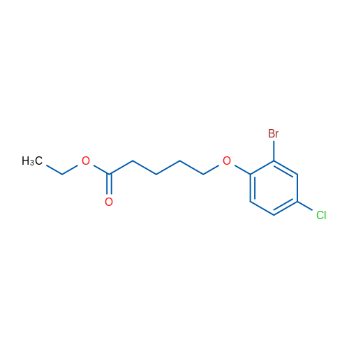 Ethyl 5-(2-bromo-4-chlorophenoxy)pentanoate 1g