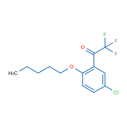 1-(5-Chloro-2-(pentyloxy)phenyl)-2,2,2-trifluoroethanone 1g