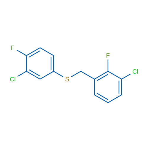 (3-Chloro-2-fluorobenzyl)(3-chloro-4-fluorophenyl)sulfane 1g