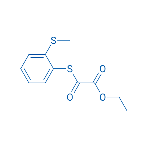 Ethyl 2-((2-(methylthio)phenyl)thio)-2-oxoacetate 1g